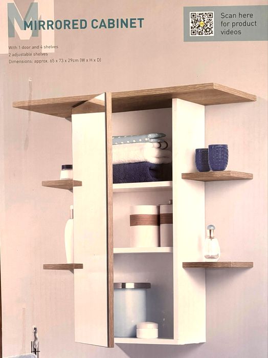 Dulap de baie LIVARNO Livergy Nou, Alb, Lemn