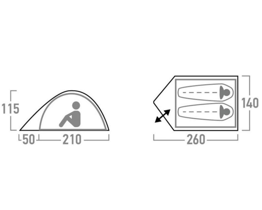 Палатка Outventure DOME2