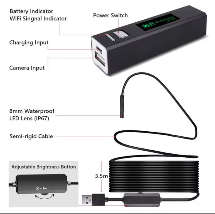 Wifi endoscope. Безжичен ендоскоп.