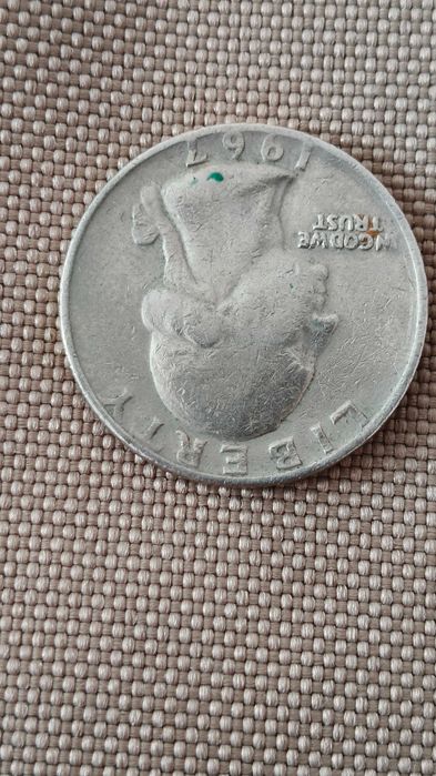 Монета перевёртыш quarter dollar