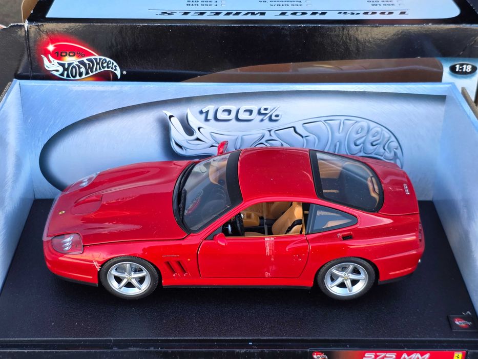 Macheta Auto 1/18 Hotwheels Ferrari 575 MM