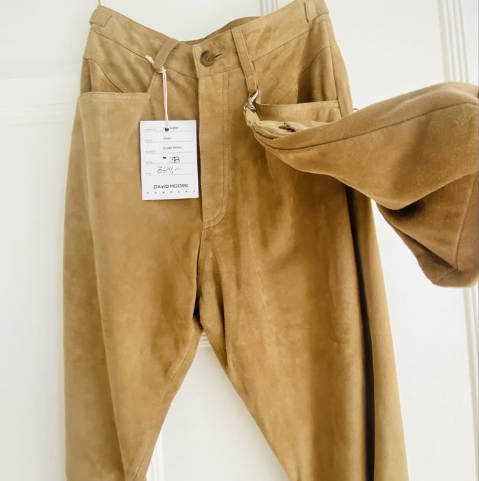 Pantaloni din piele de capra 38