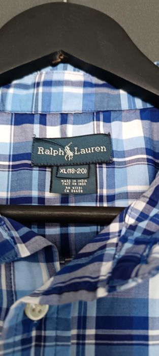 Ralph Lauren мъжка риза размер XL(L) в синьо каре