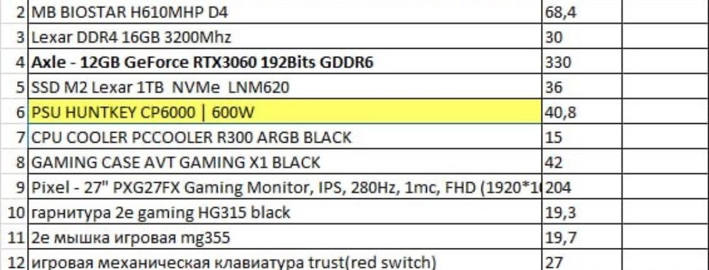 игровой компьютер MB Biostar H610MHP D4