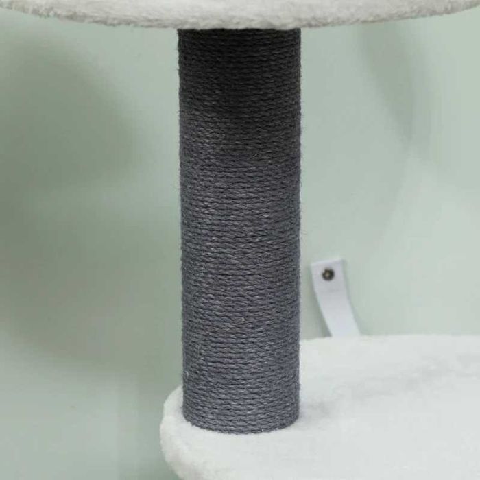 Дърво за котки PawHut с 1 котешка пещера, 1 котешко легло, 2 платформи