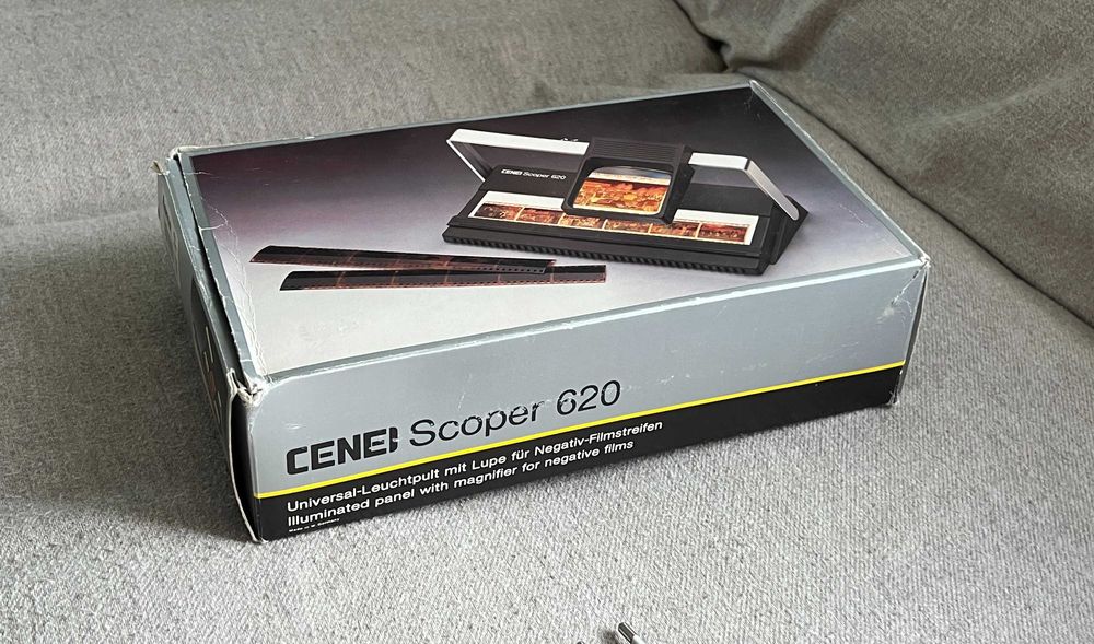 CENEI Scoper 620 vizor iluminat filme negative diapozitive cutie