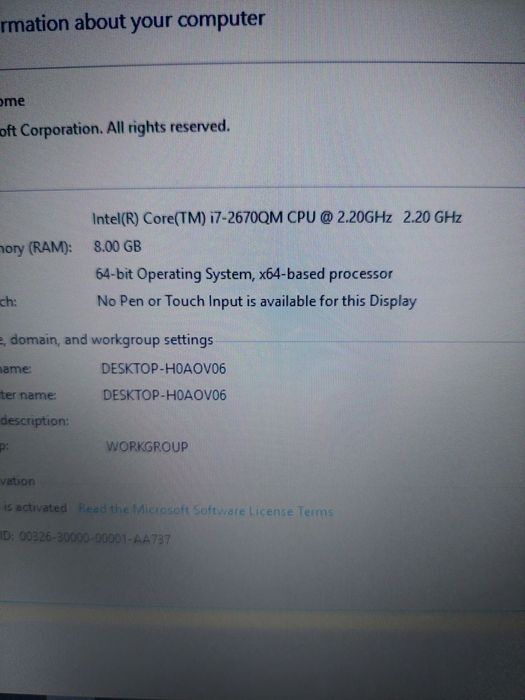 Laptop HP Pavilion dv7 17"