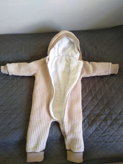 Плетен топъл гащеризон р-р 74, 6-9 мес.