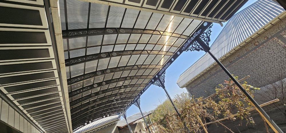 Козерог, навес, перилла, решетка