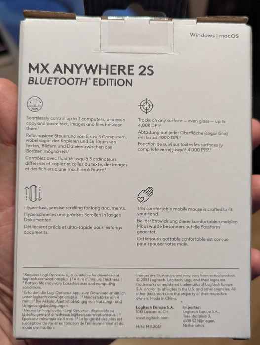 Безжични мишки Logitech MX Anywhere 2S - НОВИ!