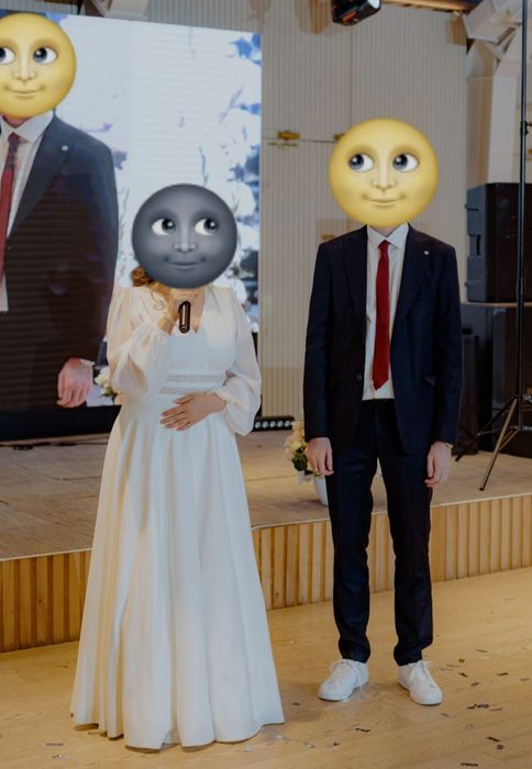 Свадебное платье айвори силуэт А