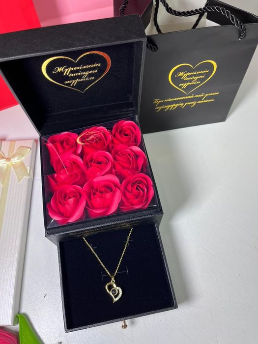 Подарок роза мыло