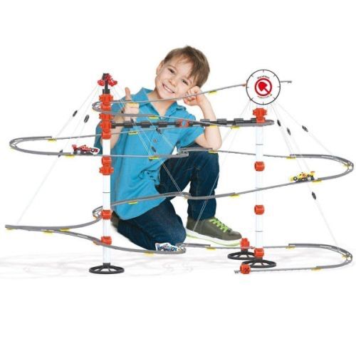 Set constructie Quercetti Skyrail Race, Pista cu bile, 185 piese