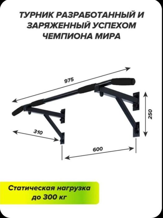Турник Aktiv, до 300кг выдержит
