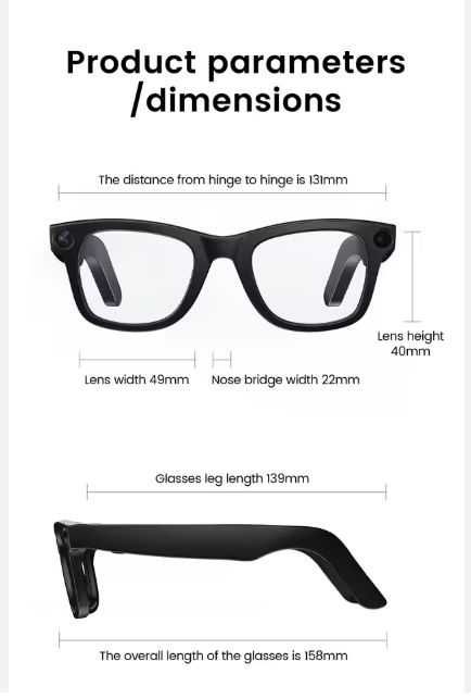 Смарт-очки E02 с камерой 800 Вт