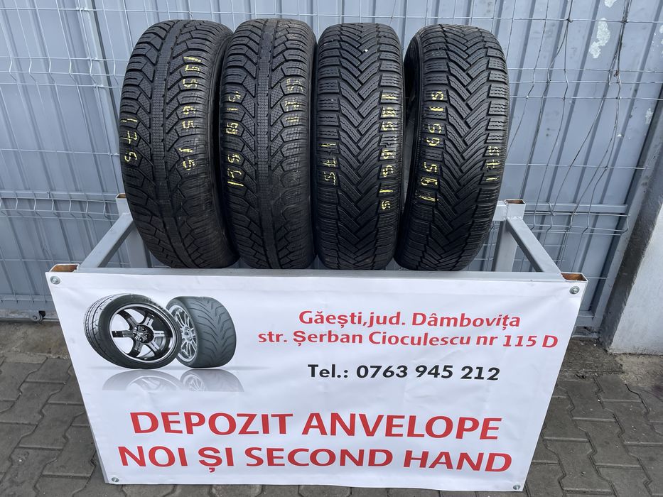 Cauciucuri 195/65R15 Michelin, anvelope iarna M+S 195/65/15 Semperit