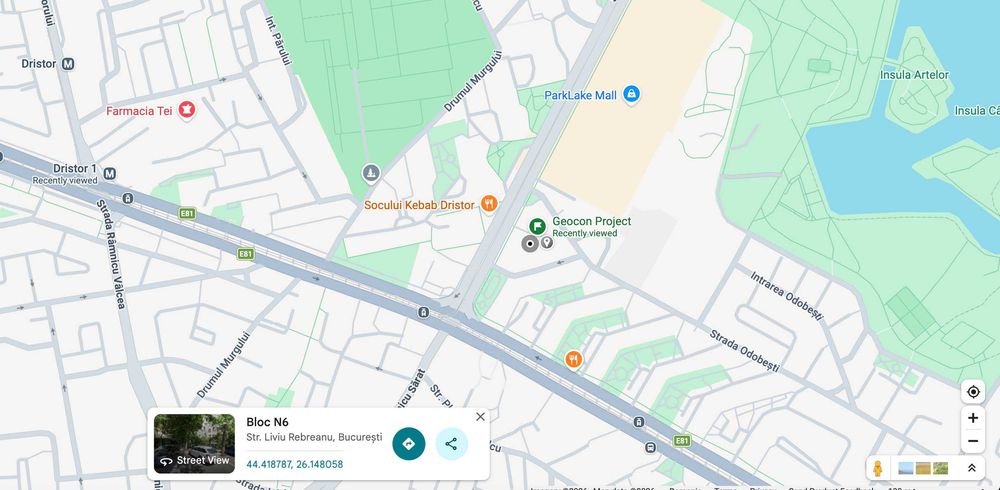 Garsonieră Dristor – 7 min Metrou, lângă Parcul IOR, Etaj 2, proprietar