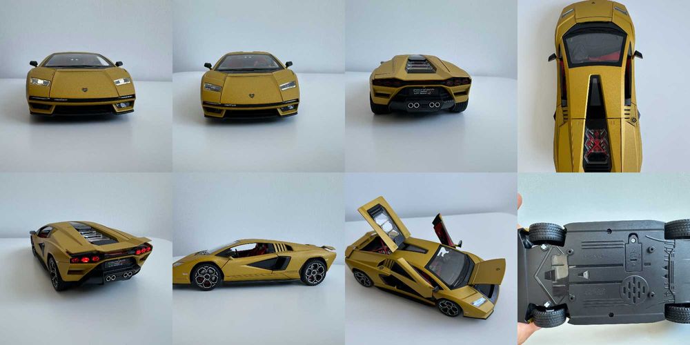 Machete auto Lamborghini Veneno Countach Huracan STO, McLaren, Nissan, McLaren, Ford 1/24