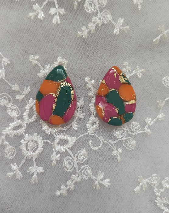 Ръчно изработени обеци от полимерна глина