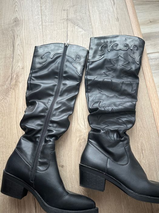 Дамски , кожени ботуши