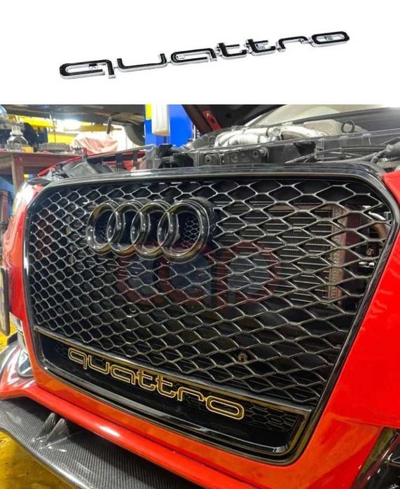 Емблема QUATTRO GRILL предна решетка броня Audi a4 a6 a5 a3 a7 rs s А4
