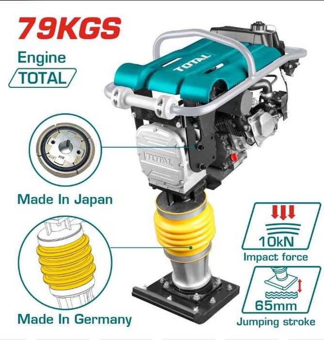 Трамбовка ПАЧИ КРАК  TOTAL ,6.5HP, 10 kN, 33 x 29 см, 79 кг