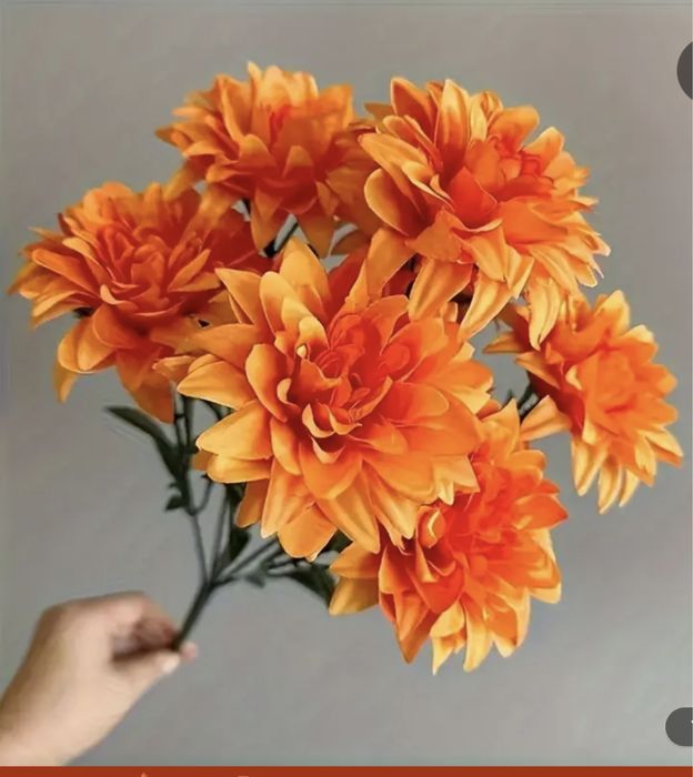 Желтые хризантемы, букет. Искуственные.