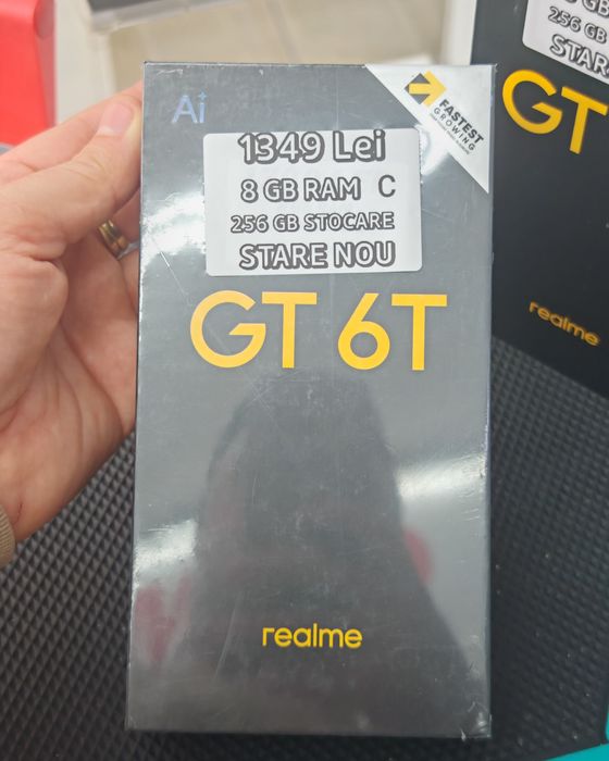 Realme GT 6T, 8/256 GB, Nou, Garanție