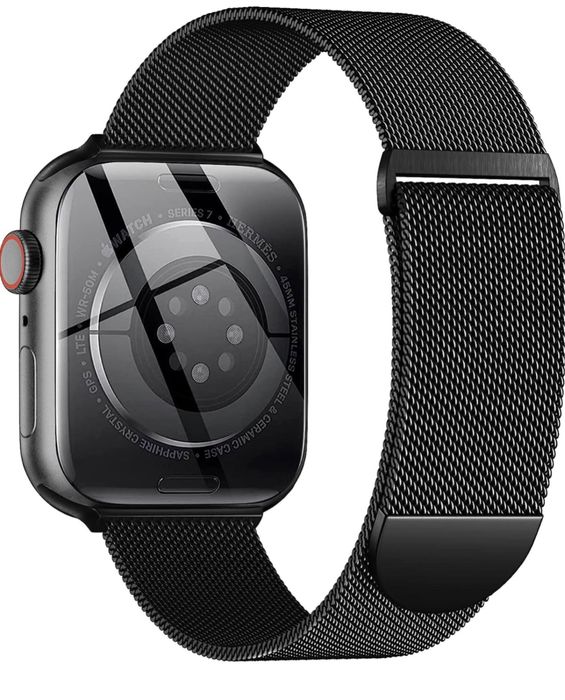 Curea Husa X Bratara Metalica Zale Incarcator Ceas Apple Watch Iphone