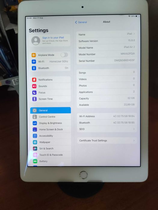 Таблет Apple iPad Air2 9.7" 32GB