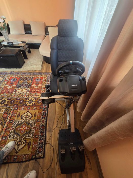 Стойка за волан+Logitech g29+shifter+педали