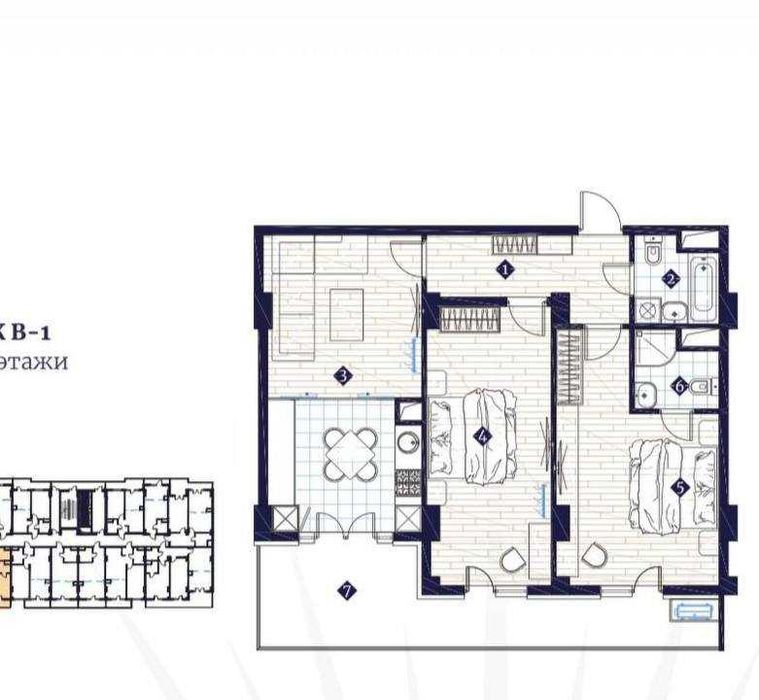 Продаю в ЖК "Imperial Club City" 3 х комнатную квартиру с кадастром