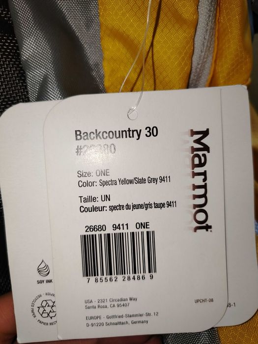 Рюкзак Marmot 30L новый