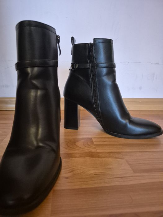 Черни боти еко кожа 38 номер