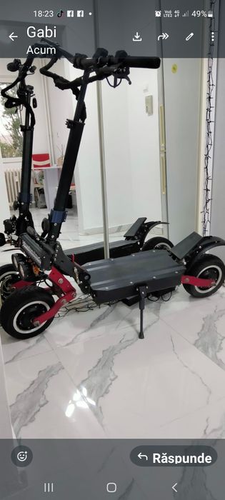 Trotinetă Electrică Dual Moto Halo Kinght  T 108 5600W 60 V 38 Ah Viteză 85 km Autonomie 80