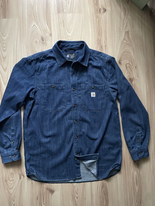 Carhartt relaxed fit/мъжка дънкова риза XL