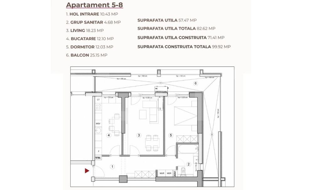 Apartament 2 camere, 82.62mp, ansamblu 0% Comision Achizitie, Calea Se — fotografia 2