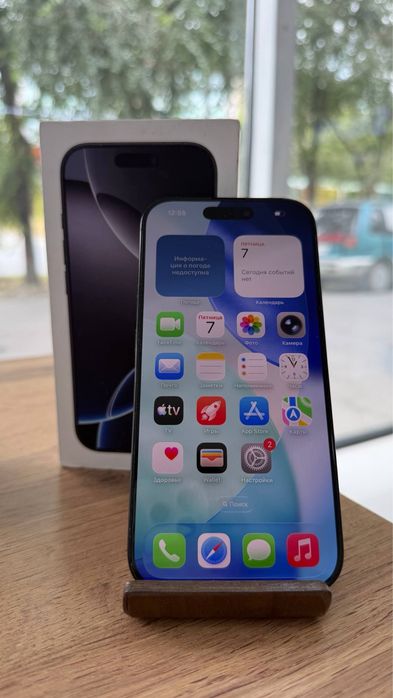iPhone 16 Pro•128GB/90%Black Айфон 16 Про•128Гб/90%Қара