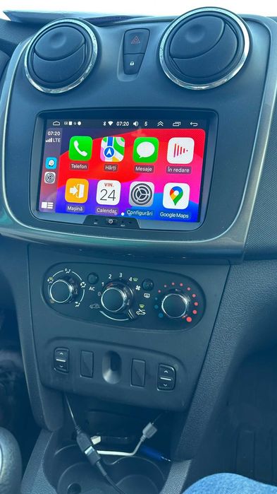 Navigatie android Dacia Duster Logan Sandero Lodgy Dokker CarPlay GPS