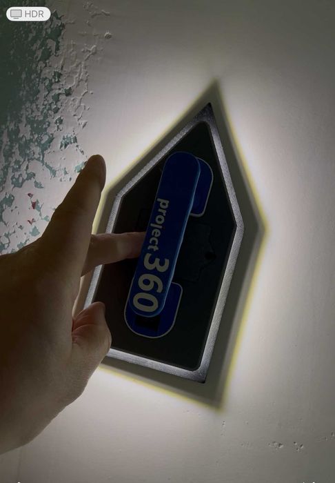 Ръчен шлайф "DELTA Led" за шпакловка с LED подсветка Project 360