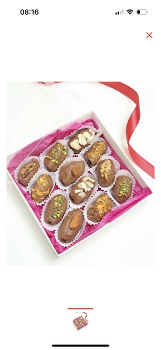 финики в шоколаде