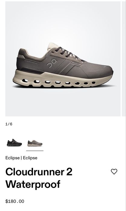 Оригинал On Cloudrunner 2 мужские кроссовки