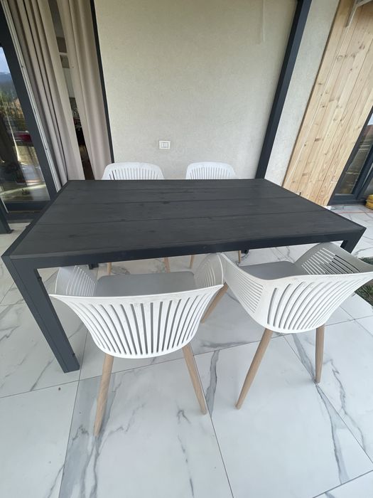 Set terasa cu scaune si masa de aluminiu JYSK