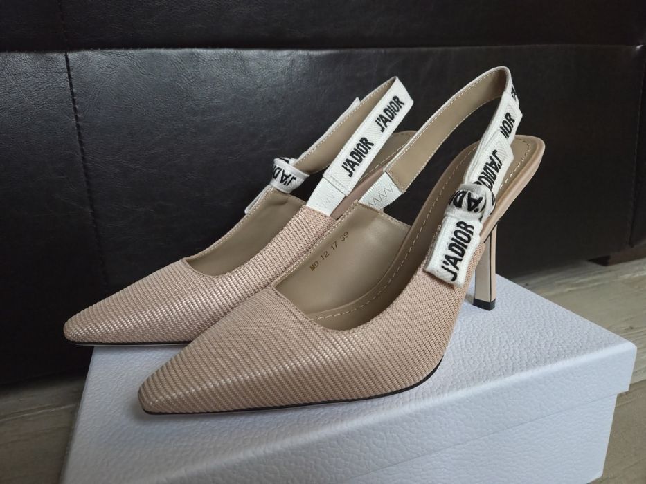 Dior J'Adior Slingback Pump Nude Technical Fabric