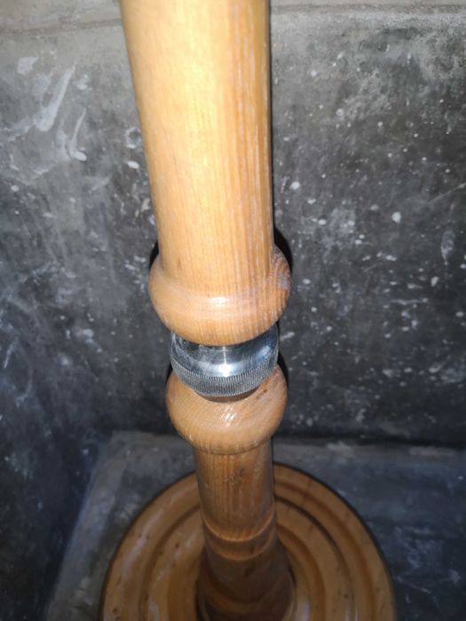 Ретро винтидж дървена лампа лампион