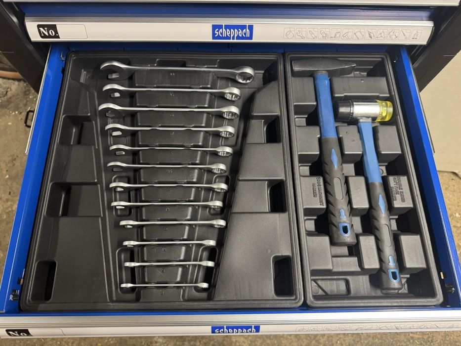 Комплект инструменти количка 263 части  Scheppach TW1000 работилница