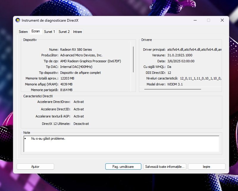 Vând Radeon RX 580 4GB