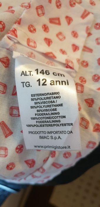 Geaca fete Primigi neagra imitatie piele 12 ani ca noua