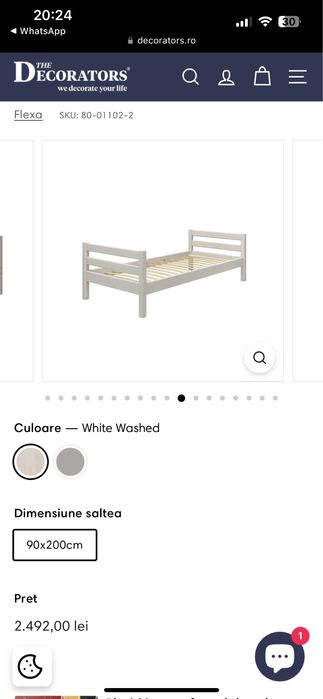 Pat de copii Flexa Classic