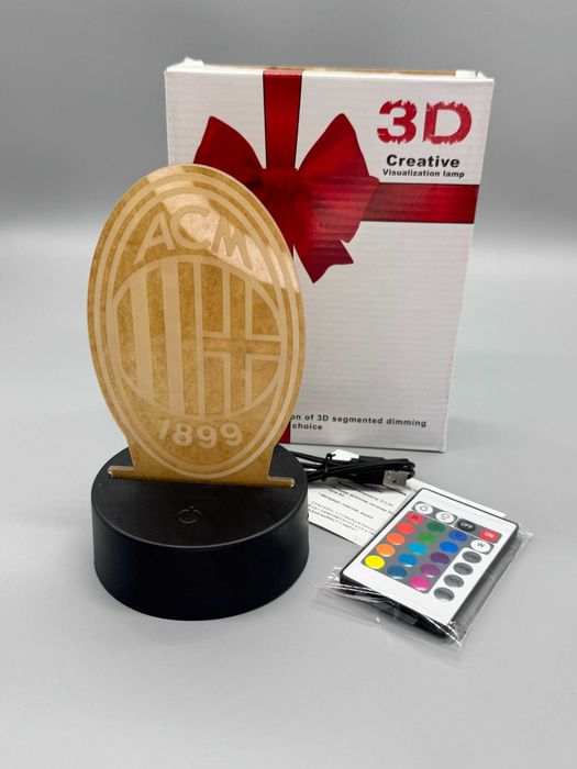 3D LED нощни лампи с дистанционно и различни дизайни – футбол, аниме, автомобили, геймърски и филмови мотиви